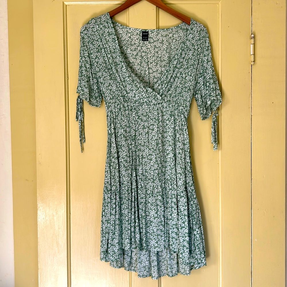 Green Floral Printed Dress